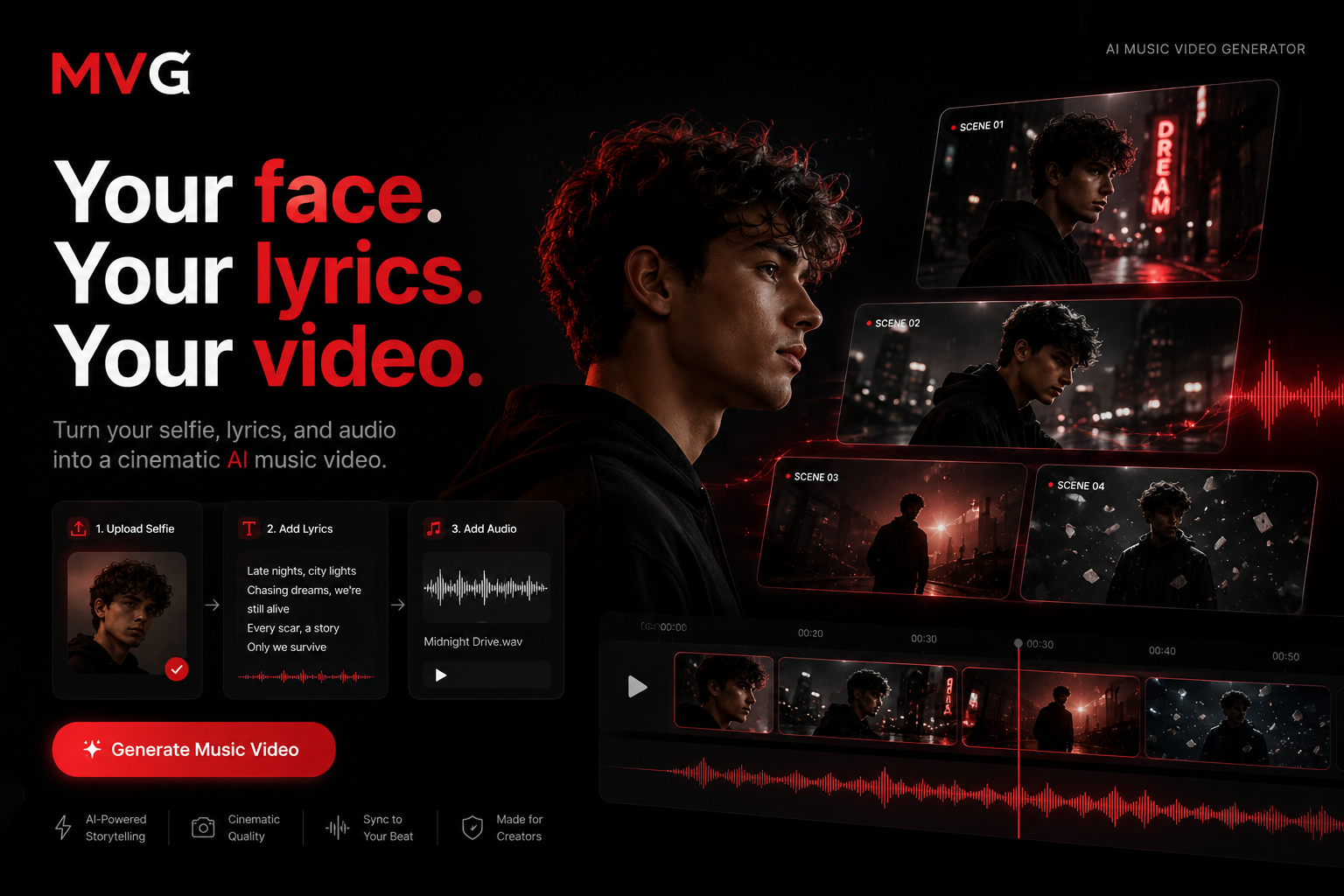 MVG — AI music video generator preview